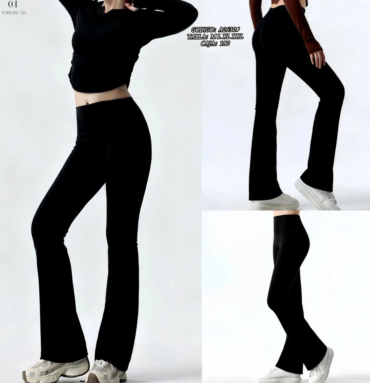 Pantalones acampanados-A2630