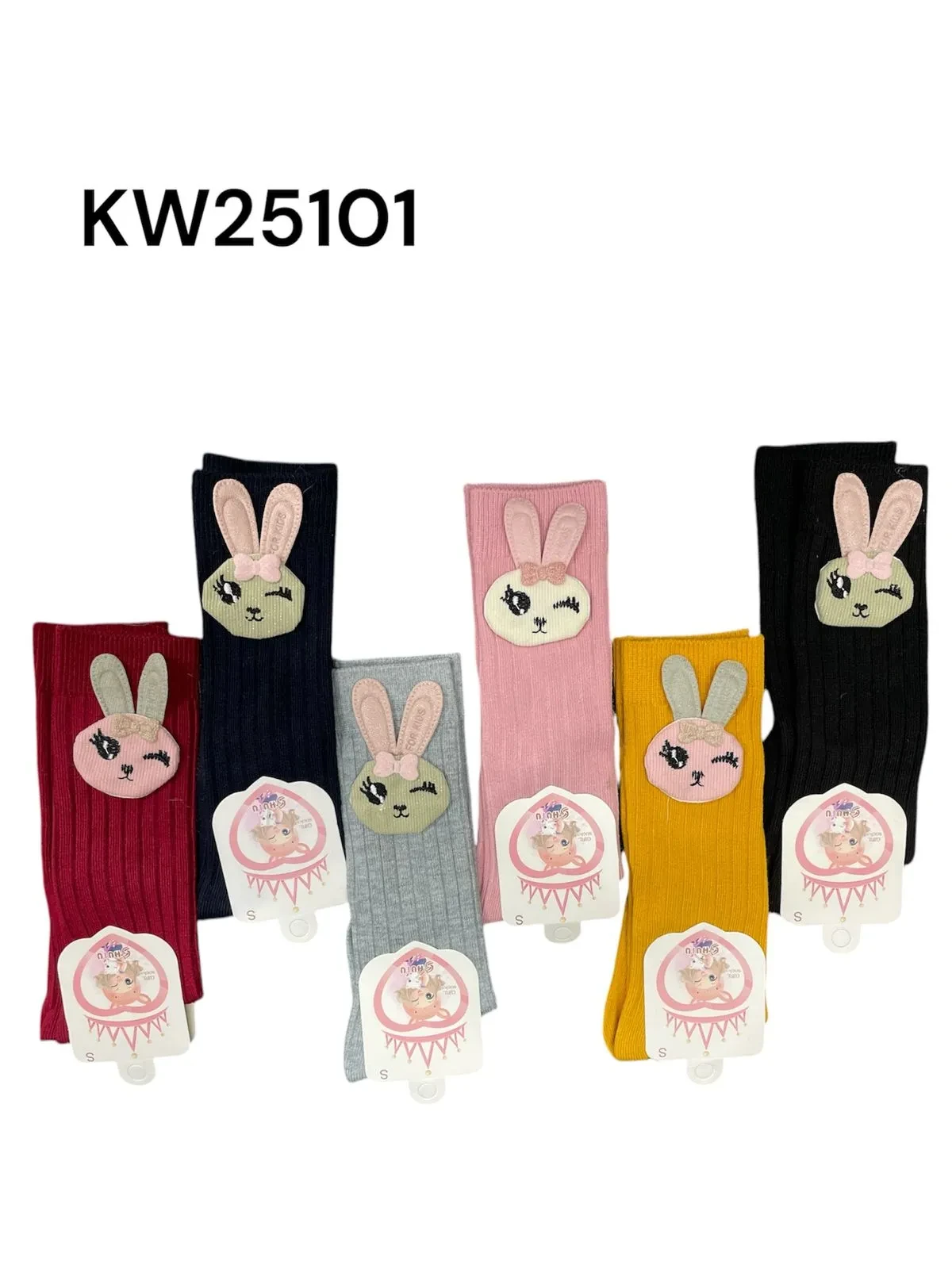 Calcetines con diseño de conejo-KW25101