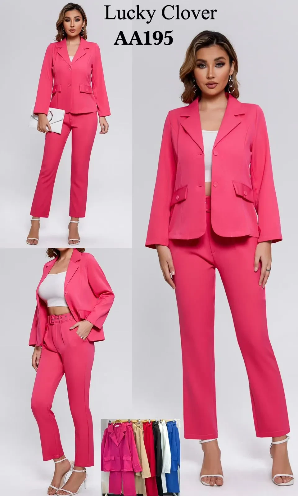 Pantalon al tobillo y saco AA195