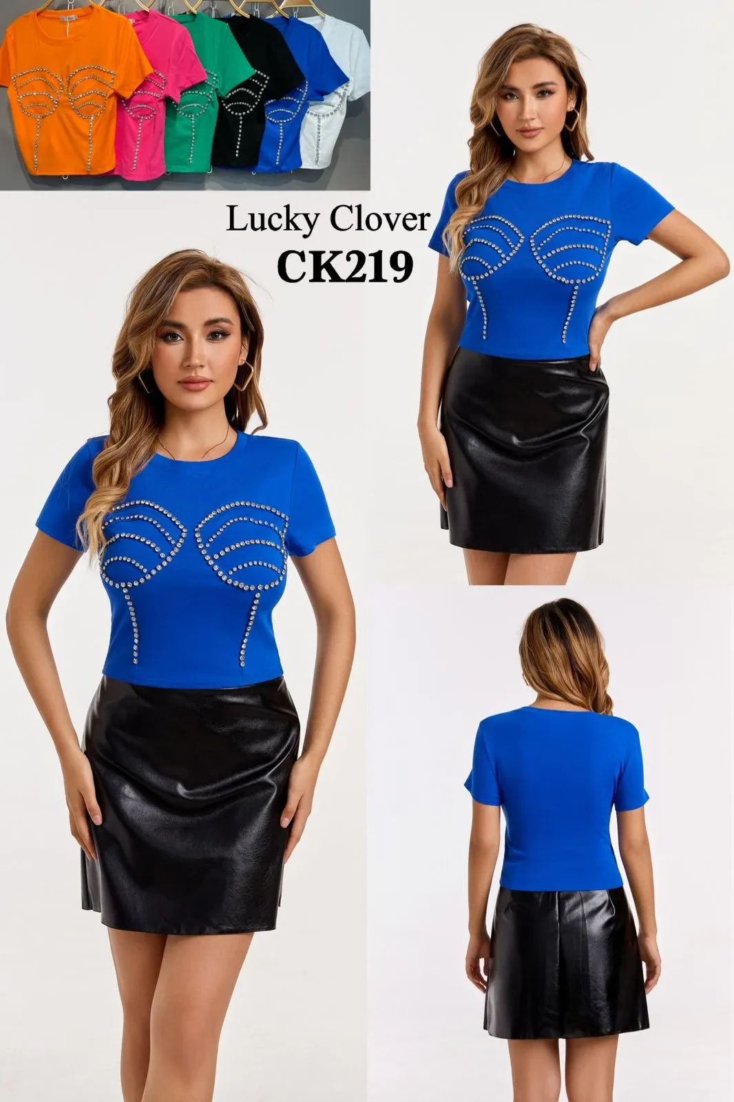 Blusa manga larga con aplicaciones-1-CK219