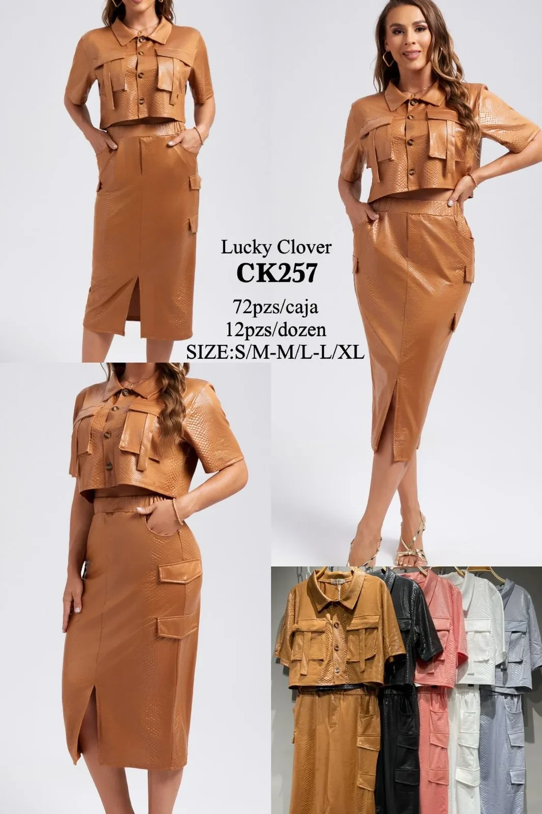 Conjunto Blusa y Falda-1-CK257
