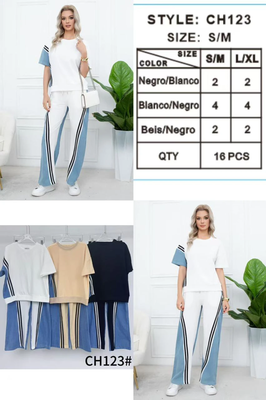 Conjunto de camiseta y pantalón-CH123