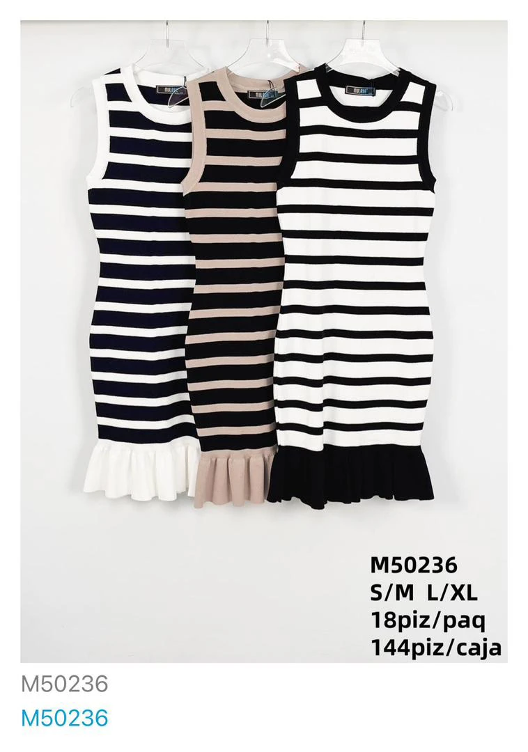 Vestido de rayas-M50236