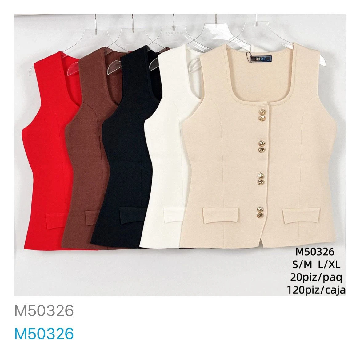 Chaleco con botones-M50326