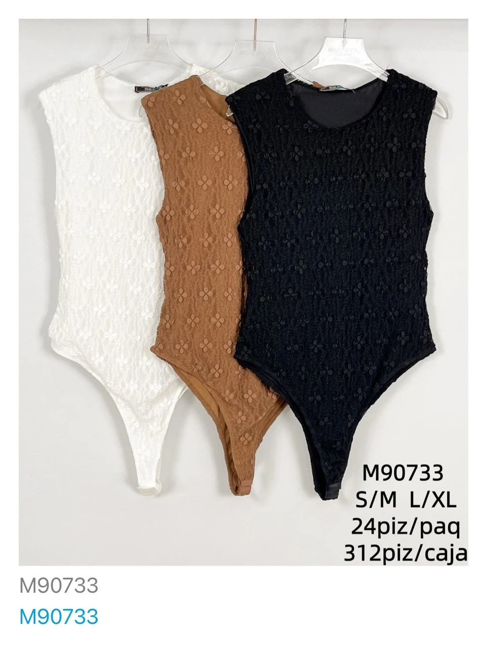 Body de mujer con diseño texturizado-M90733
