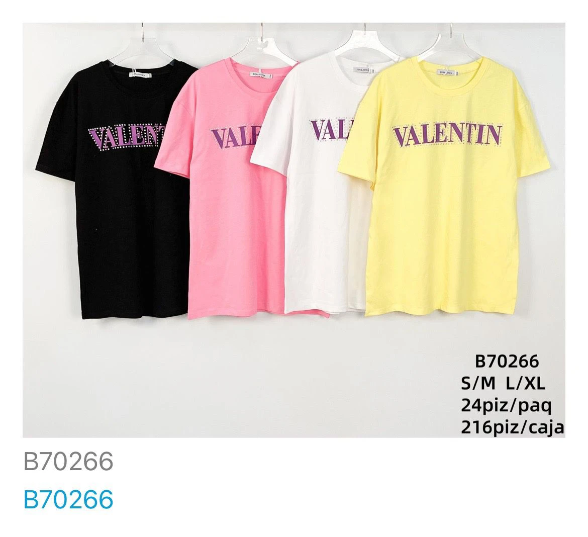 Playeras con estampado Valentin-B70266