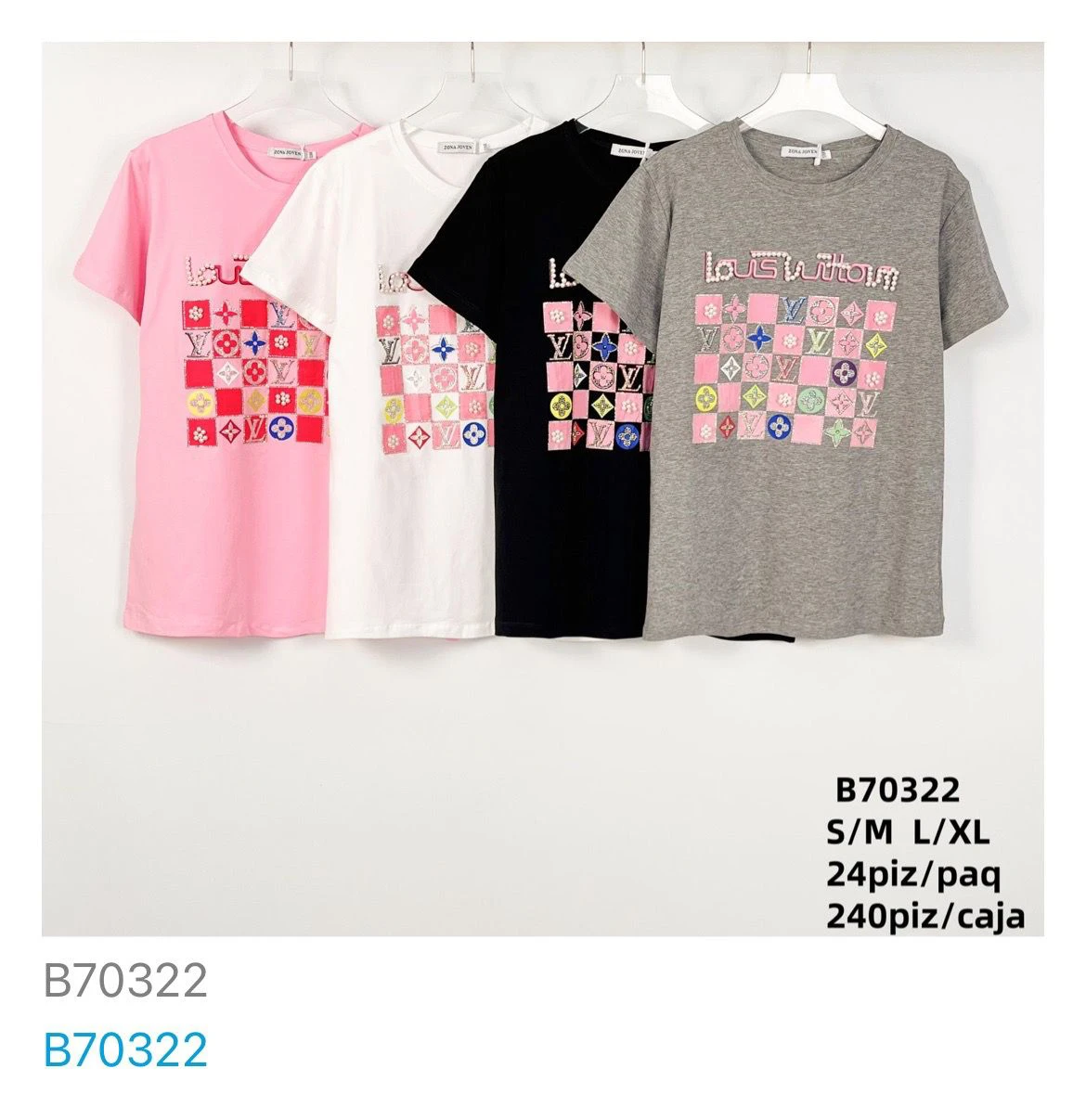 Playera estampada-B70322
