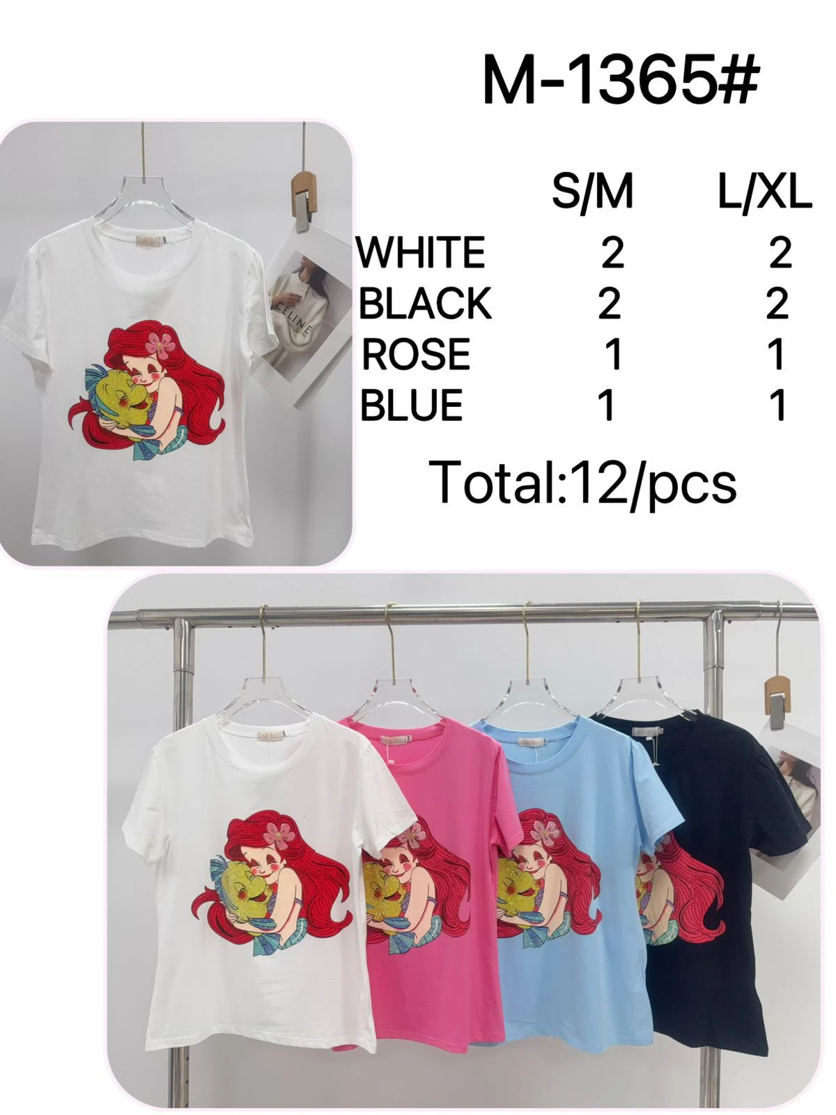 Playera de personaje animado-M-1365