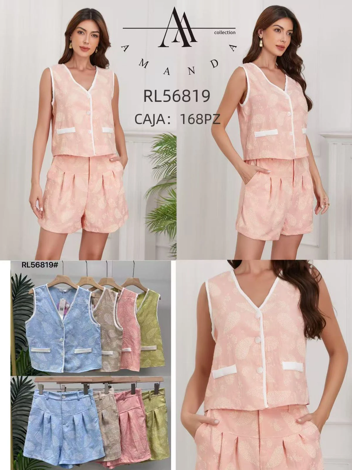 Conjunto de chaleco y shorts-RL56819