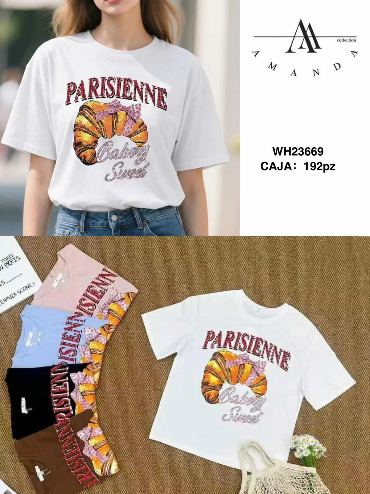 Playera Parisienne con Croissant-WH23669
