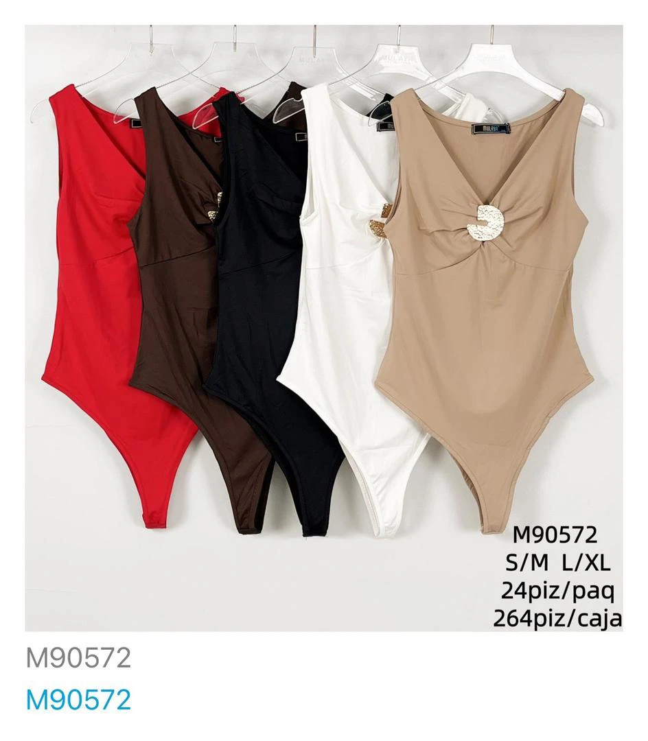 Bodysuit de mujer con detalle frontal-M90572