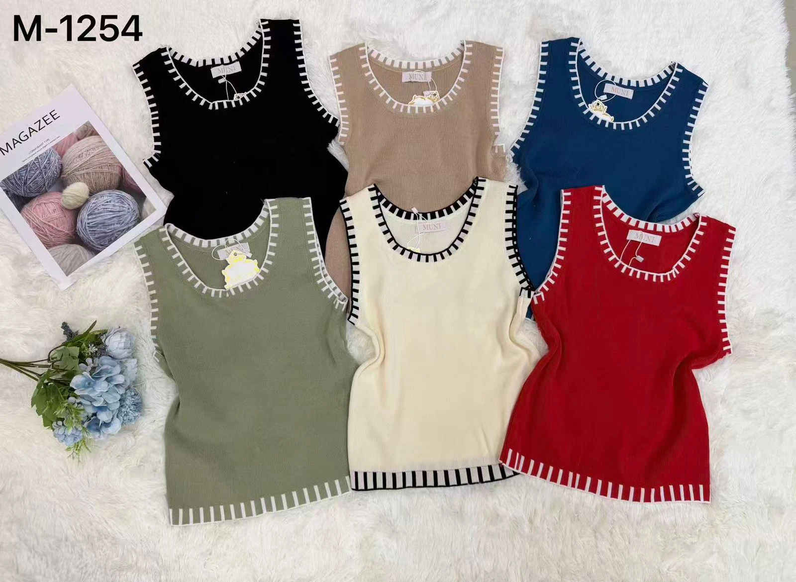 Chaleco con ribete-M-1254