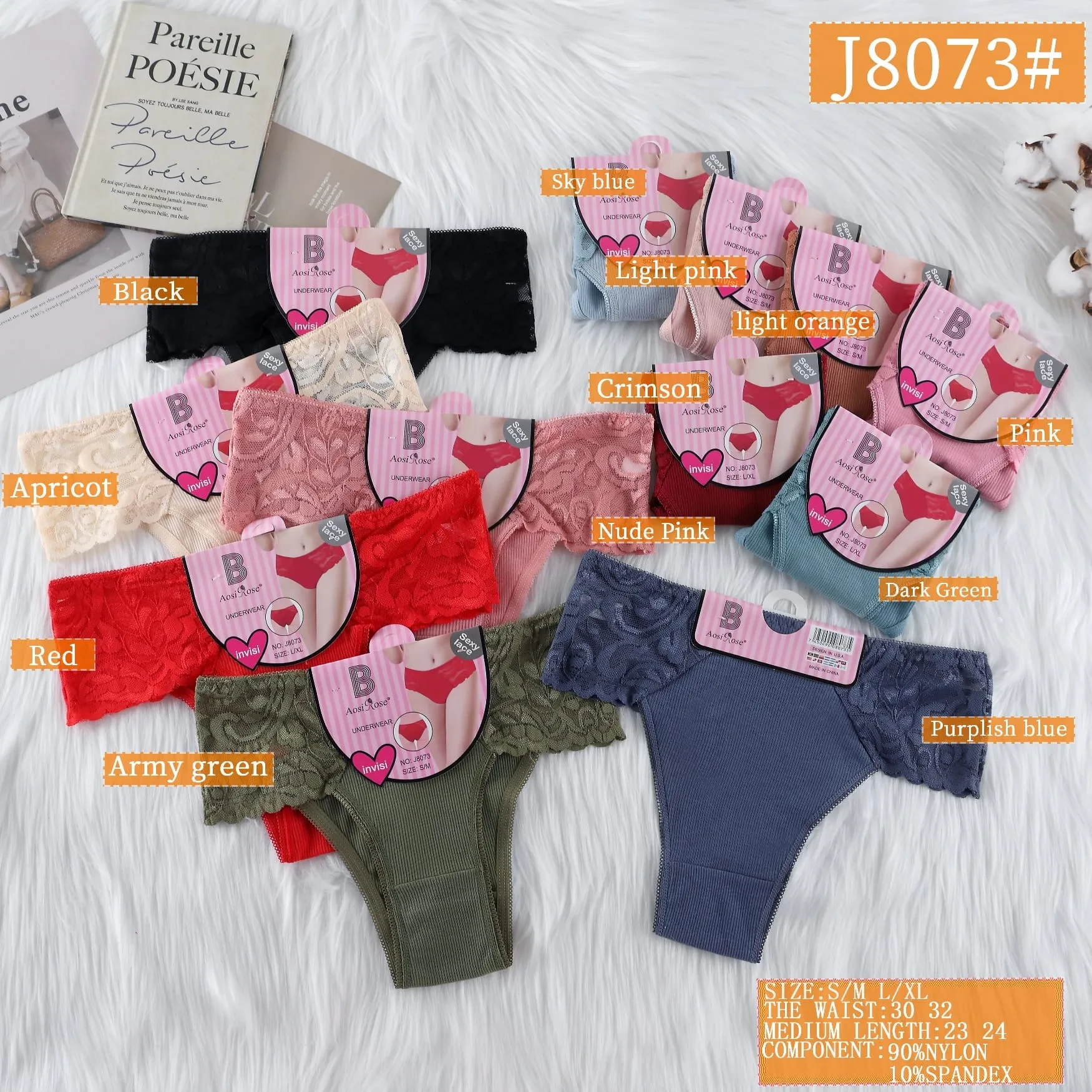 Bikini Con Encaje-J8073