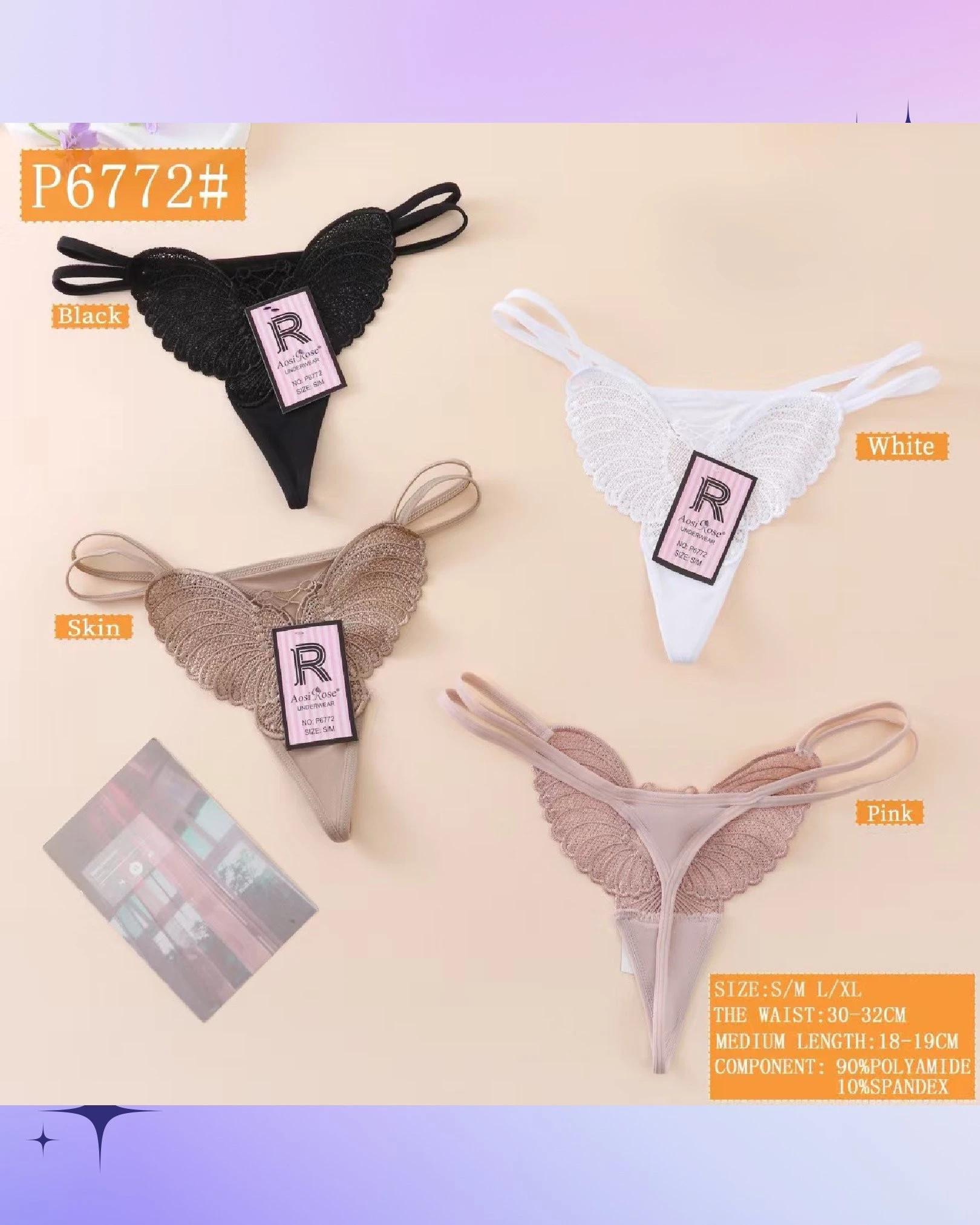 Tanga de encaje-P6772