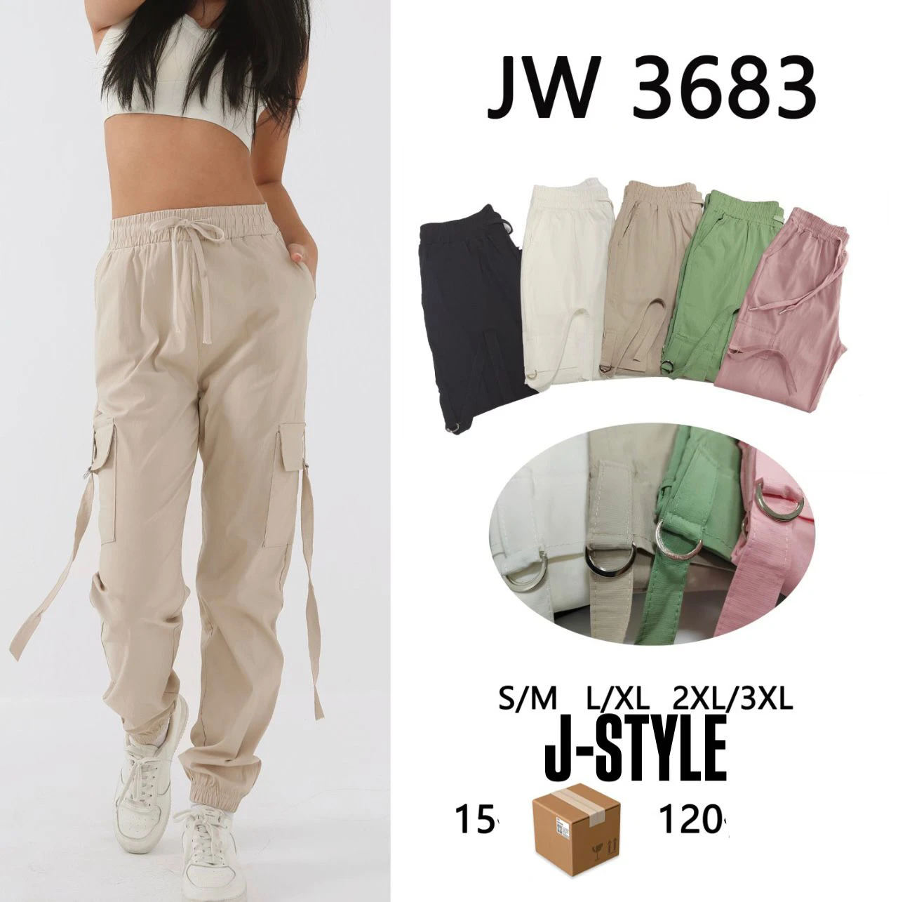 Pantalones cargo-JW3683