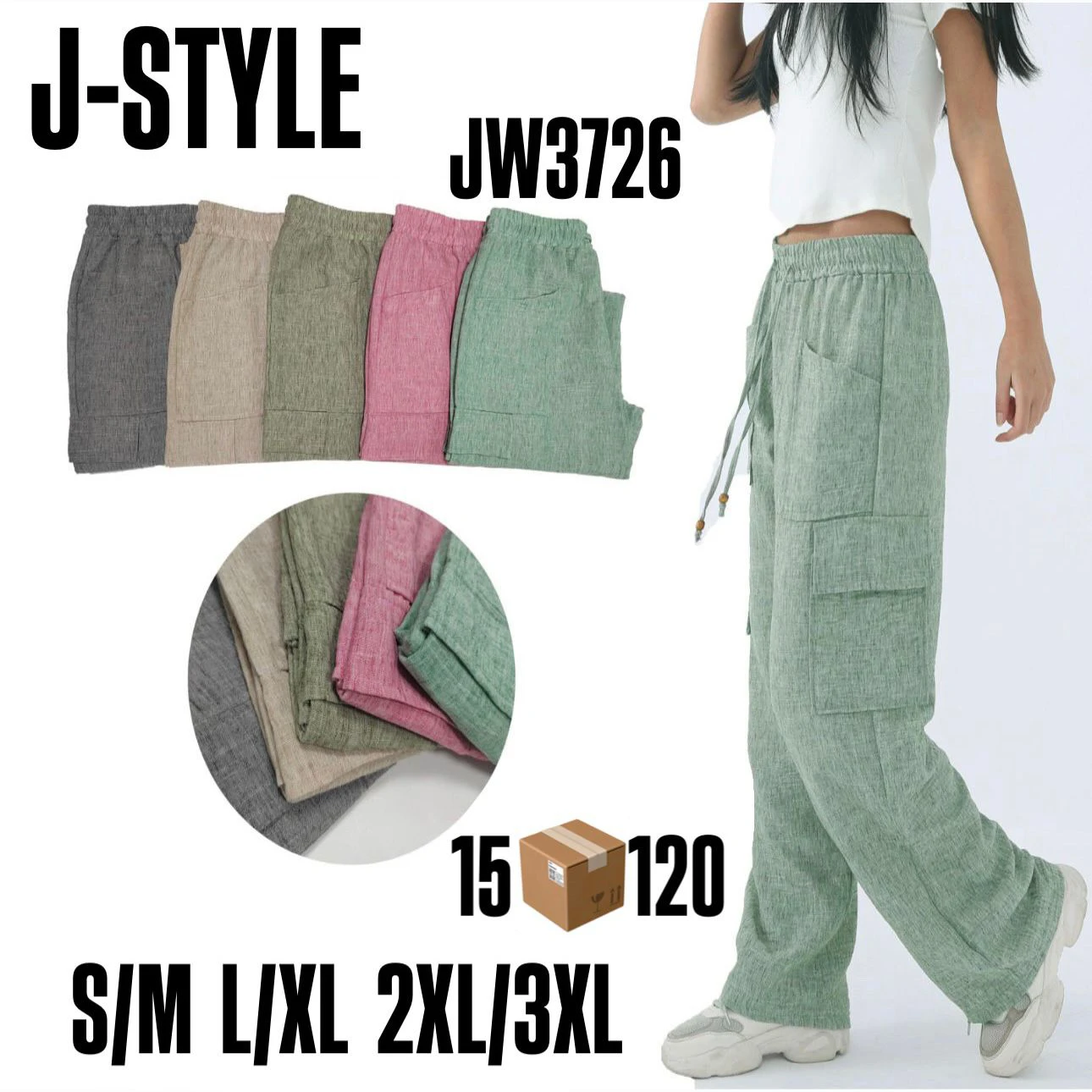 Pantalón cargo-JW3726