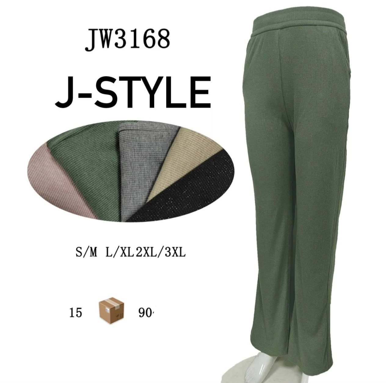 Pantalón tipo palazzo-JW3168