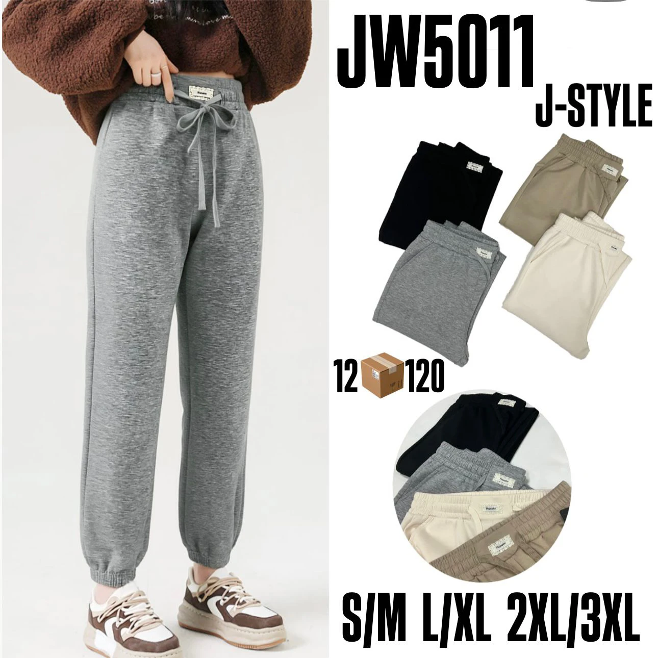 Pantalones deportivos de mujer-JW5011