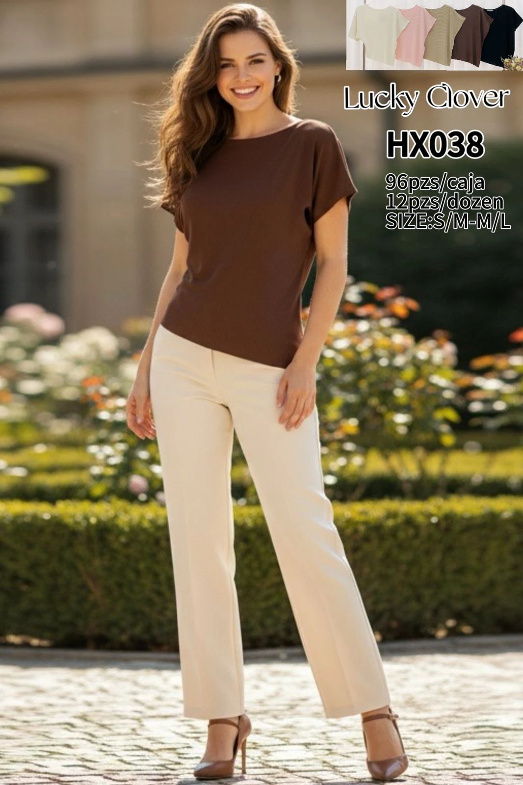 Blusa de manga corta-HX038