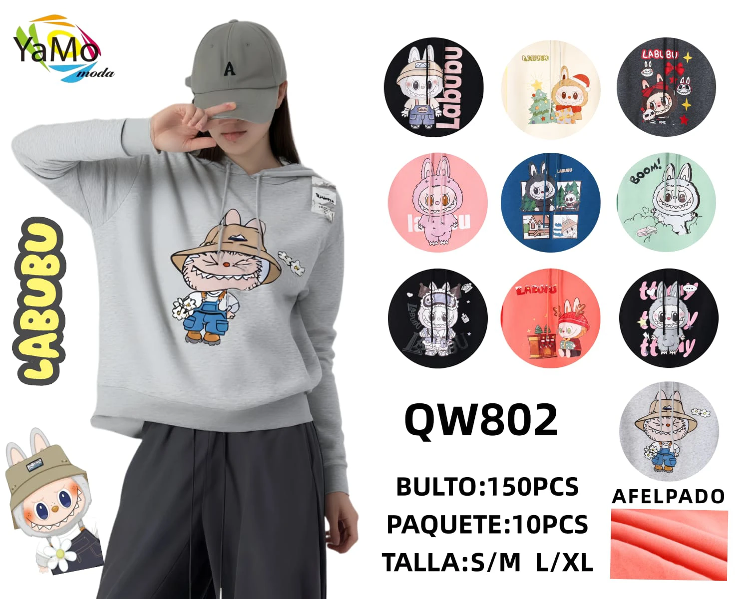 Sudadera Labubu-QW802