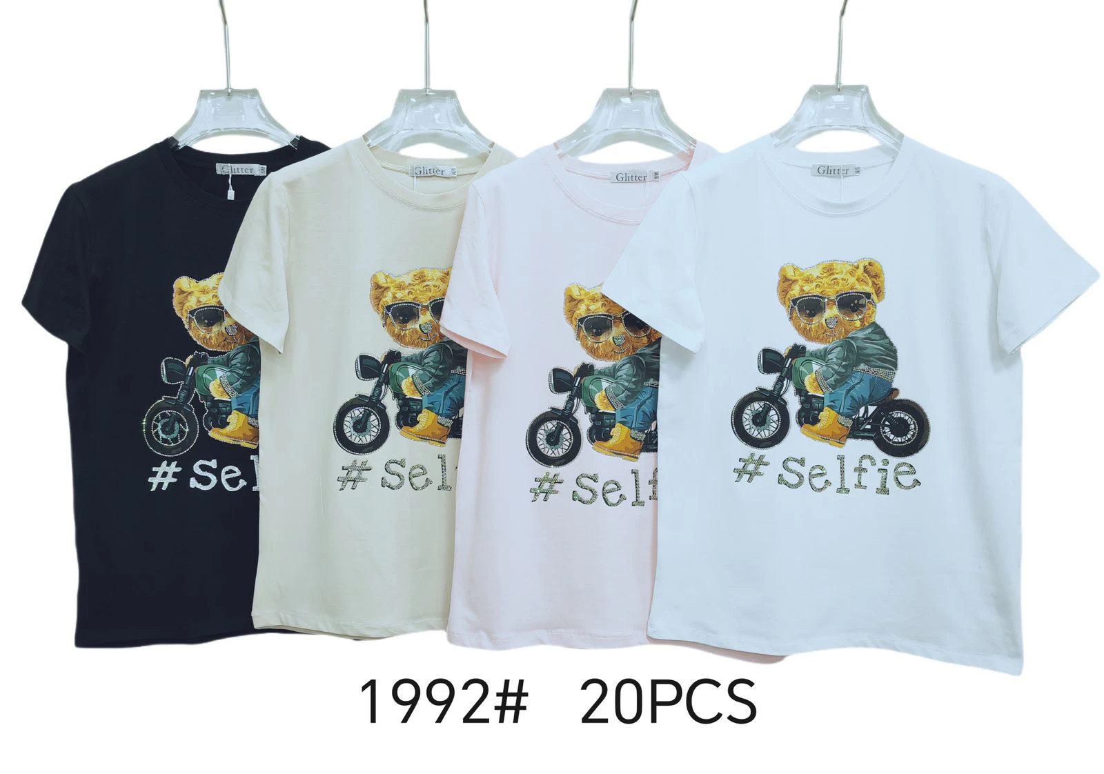 Playera con estampado de oso-1992