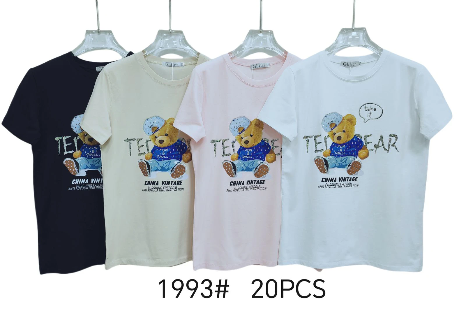 Playera Glitter Oso-1993