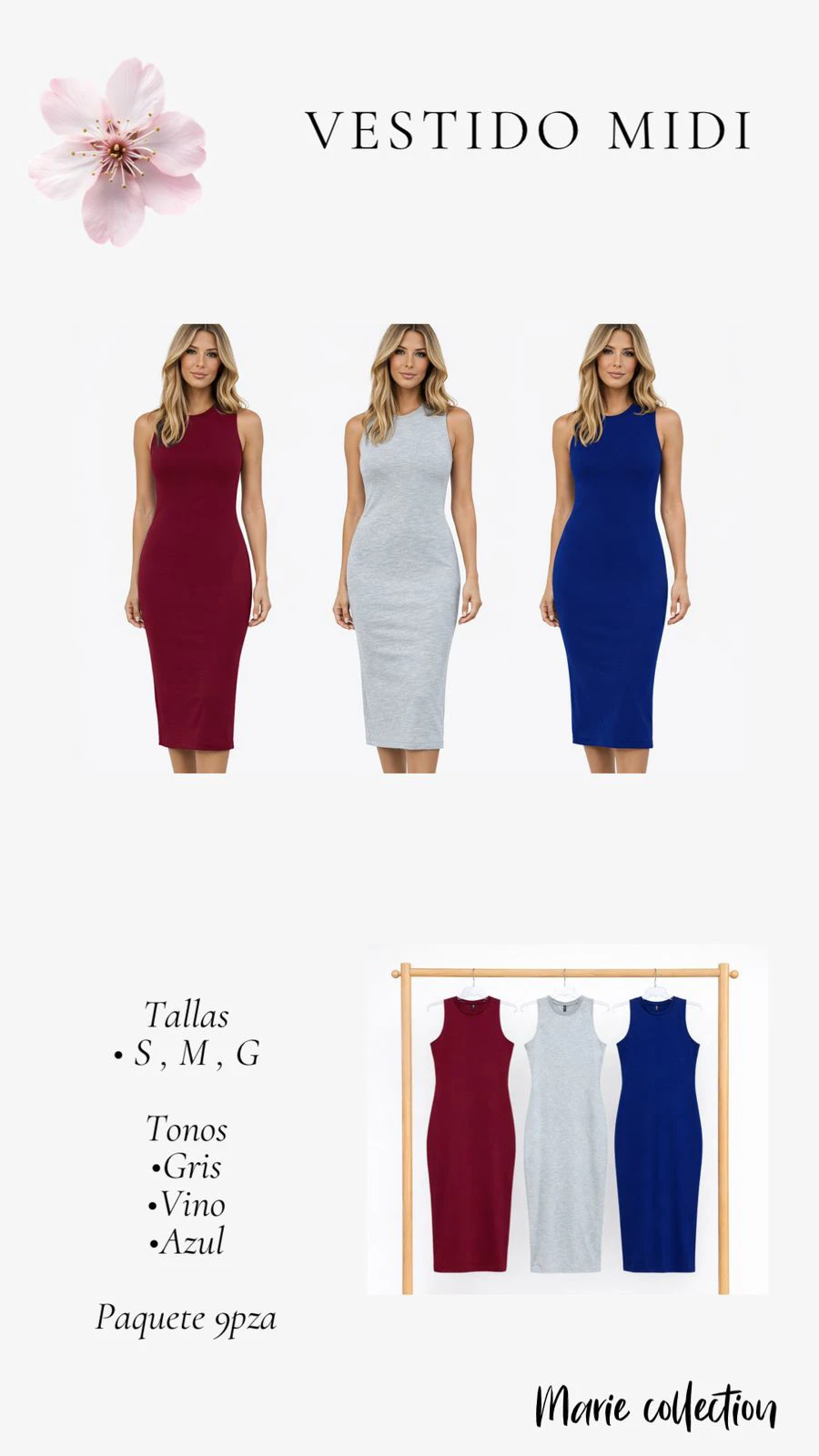 Vestido Midi sin mangas-71081