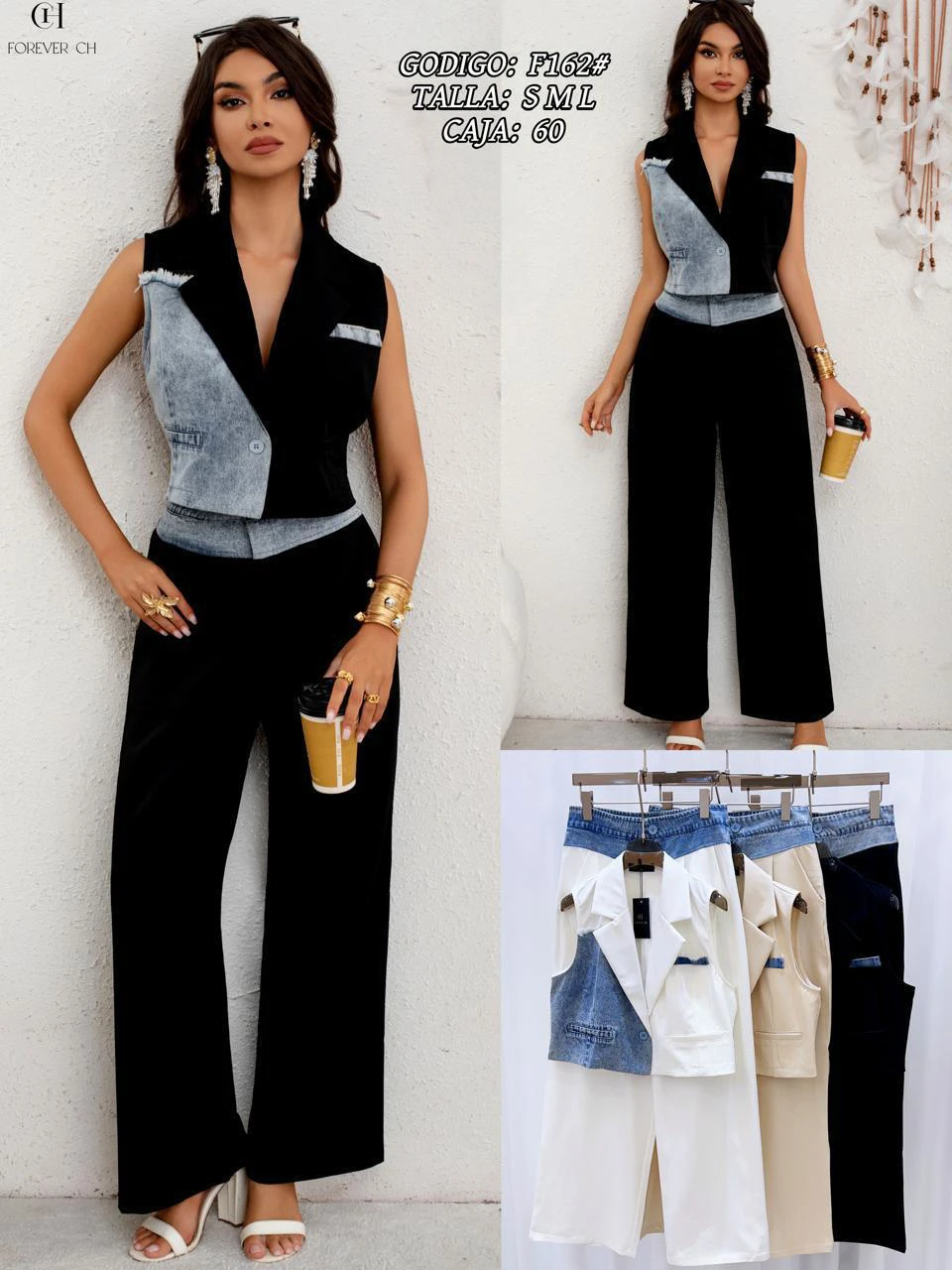 Conjunto de chaleco y pantalón Forever CH-F162