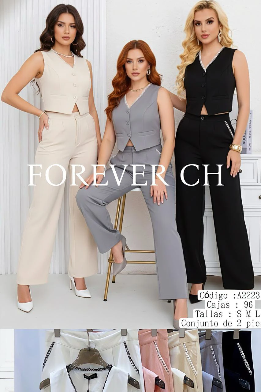 Conjunto Chaleco y Pantalón-A2223