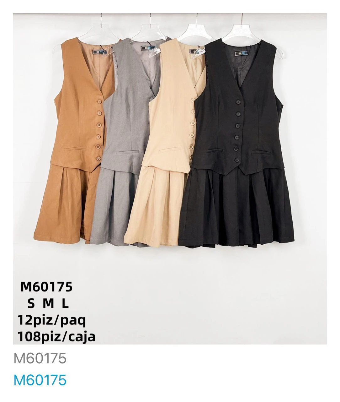 Conjunto falda y chaleco-M60175