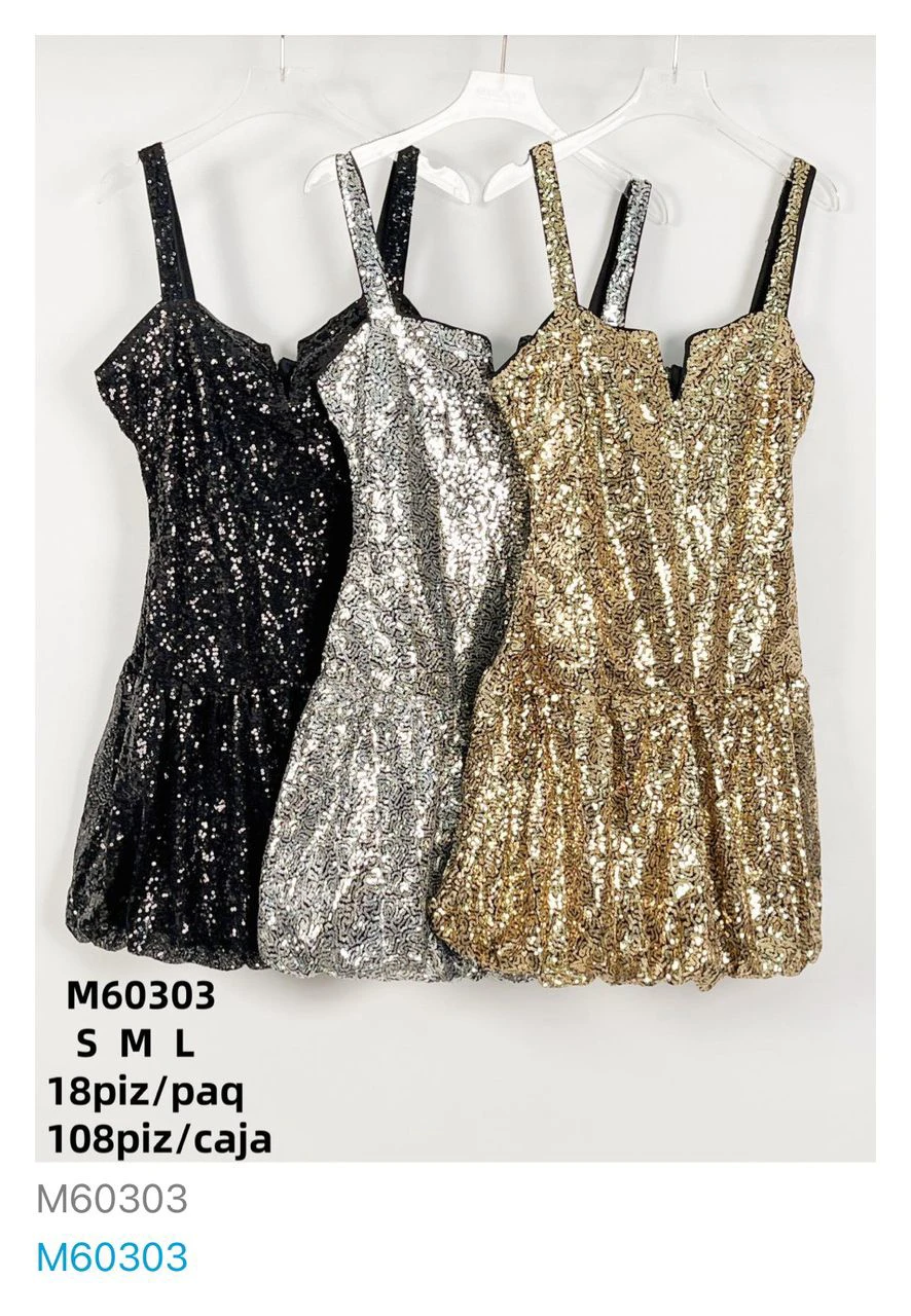 Vestido de lentejuelas-M60303