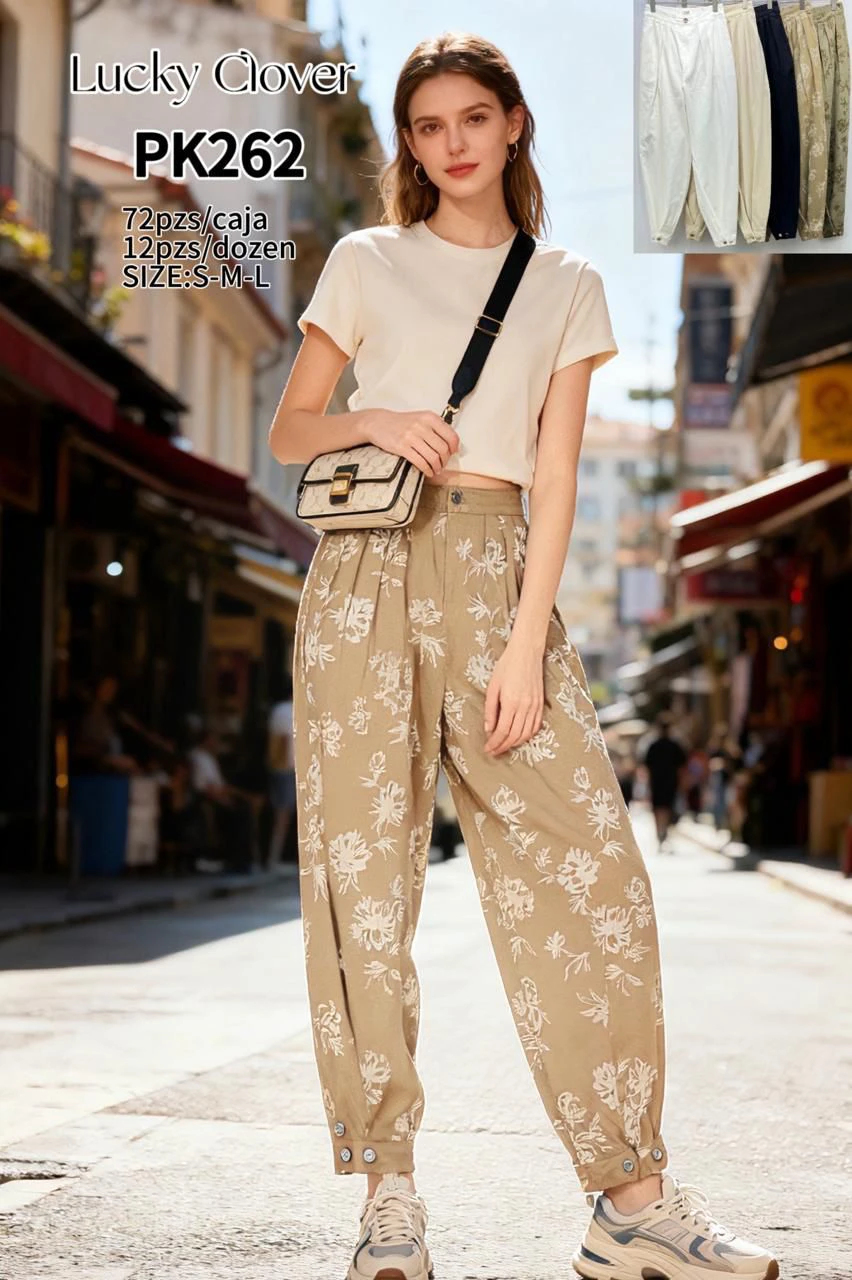 Pantalones de mujer estampados-PK262