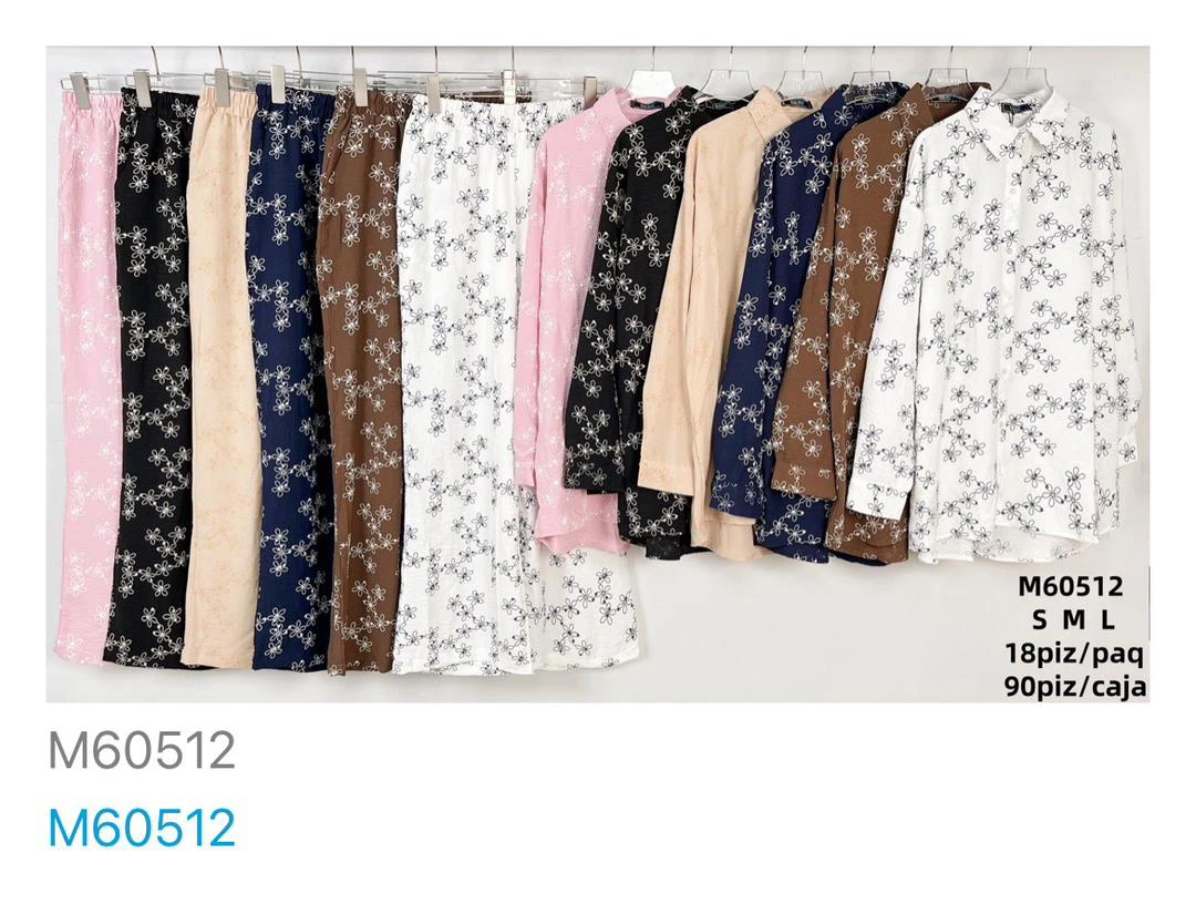 Conjunto de Dos Piezas con Estampado Floral-M60512