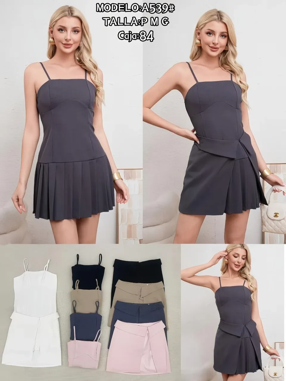 Conjunto Falda Plisada-A539