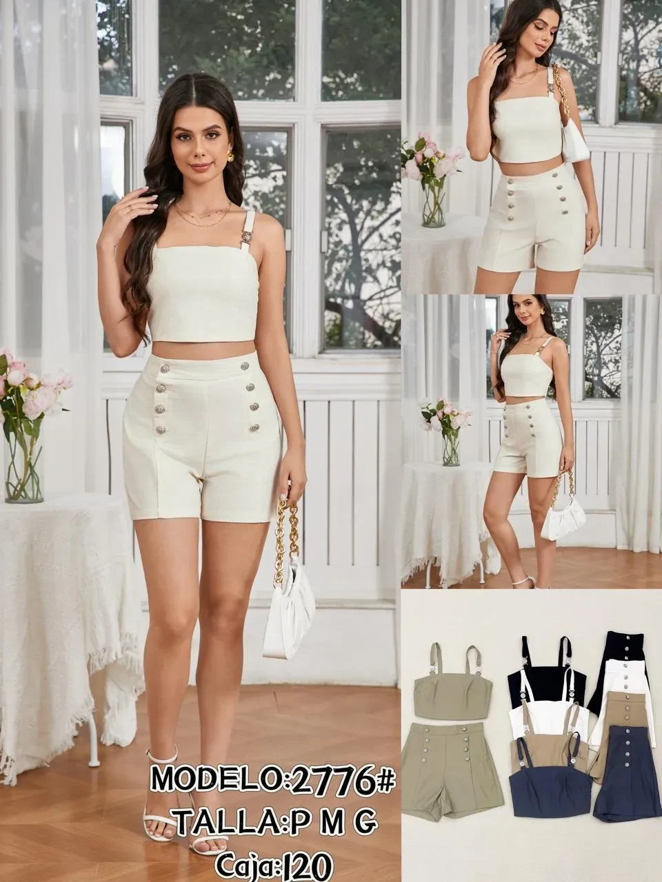 Conjunto Short Y Top Elegante-3-2776