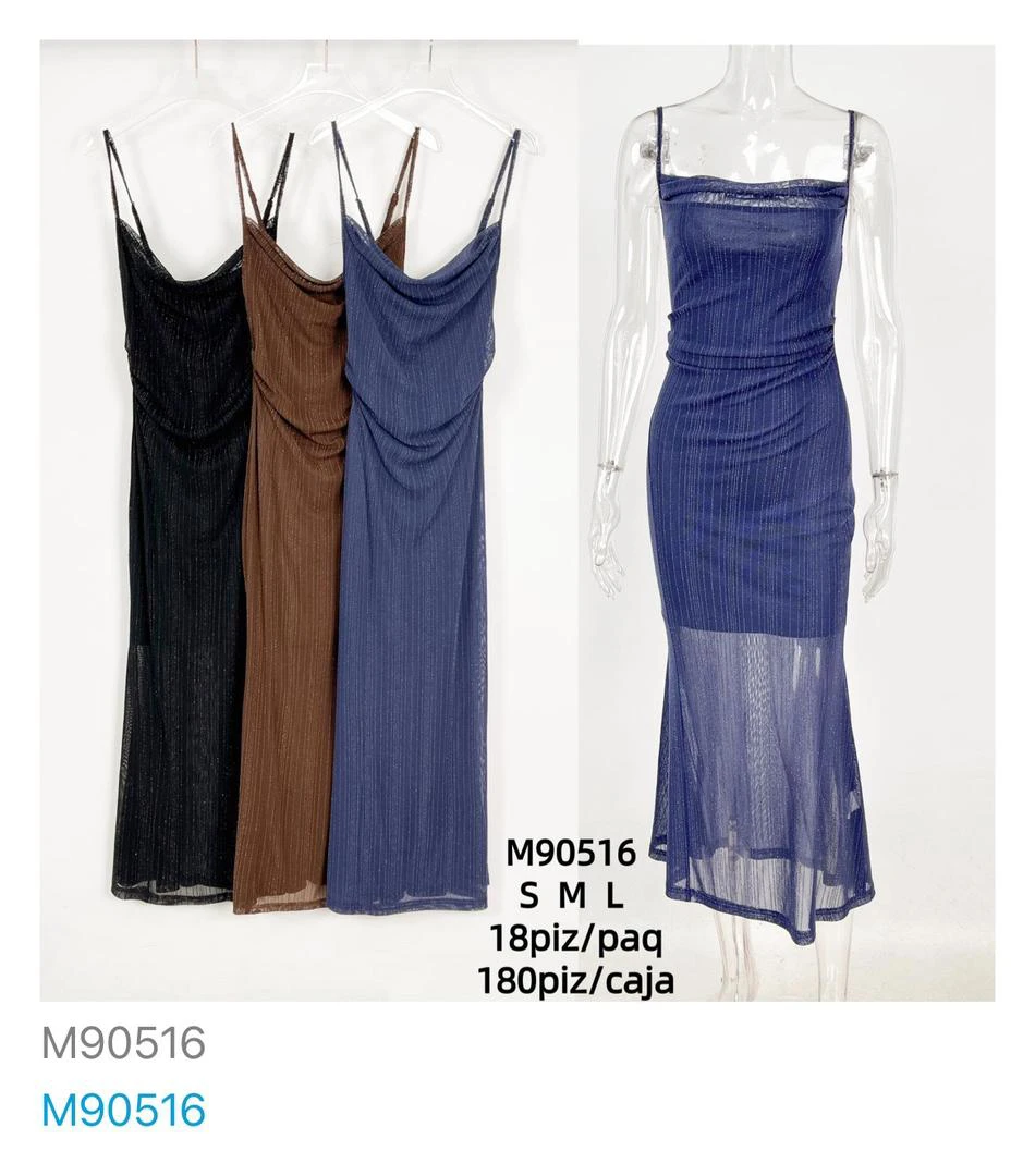 Vestido de tirantes-M90516