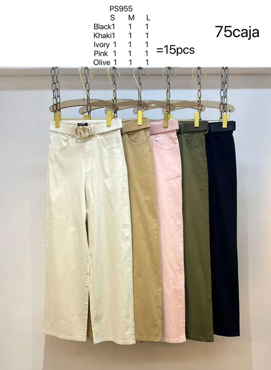 Pantalón Palazzo con Cinturón-PS955