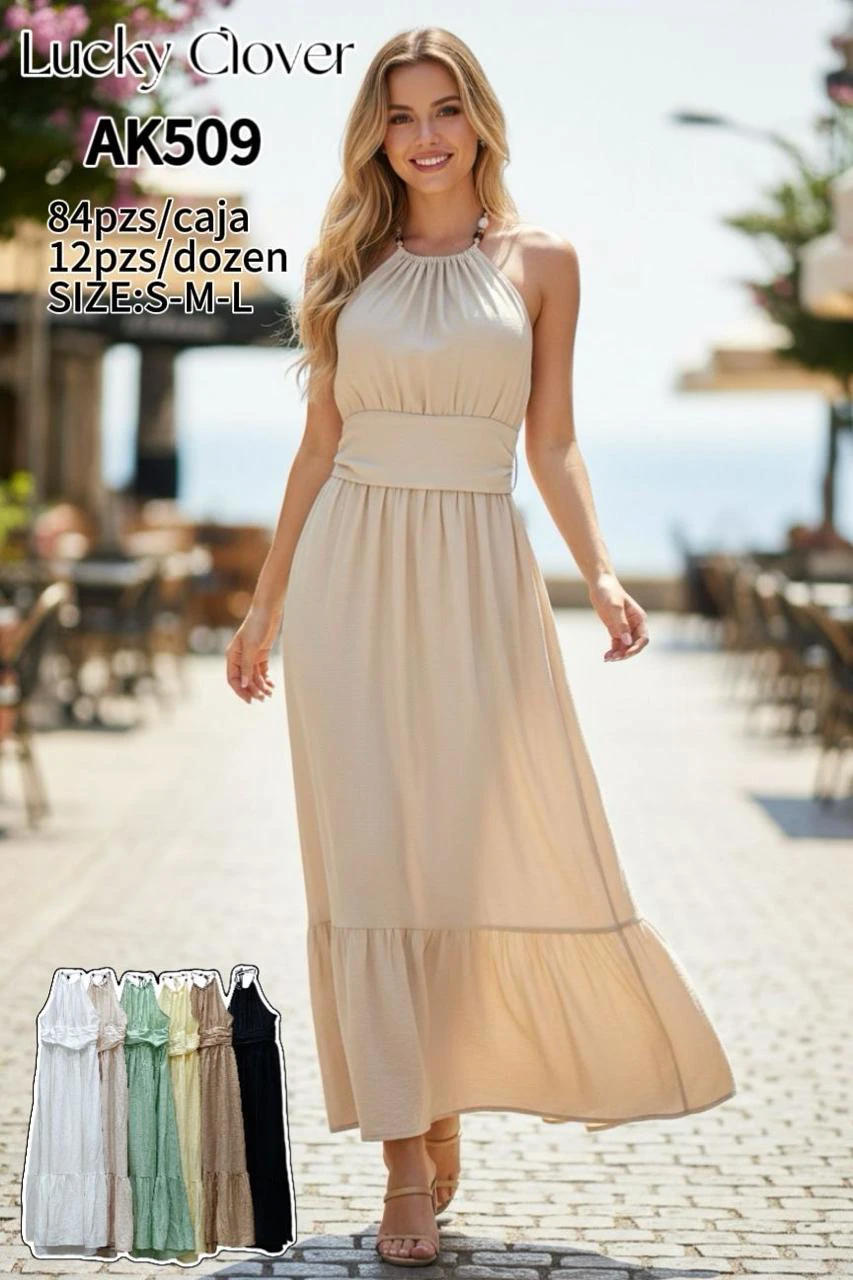 Vestido largo de mujer-AK509