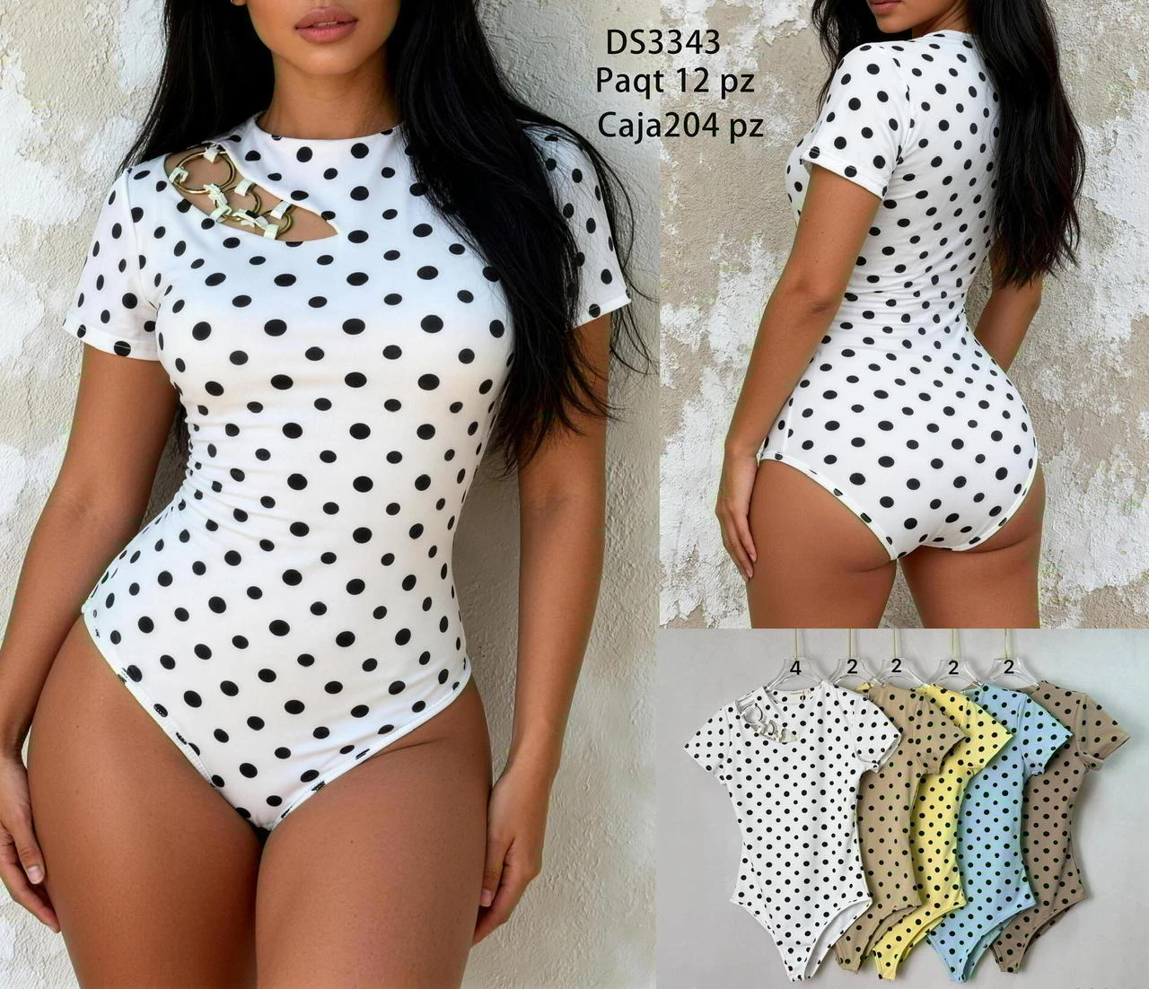 Body con abertura en el Hombro-DS3343