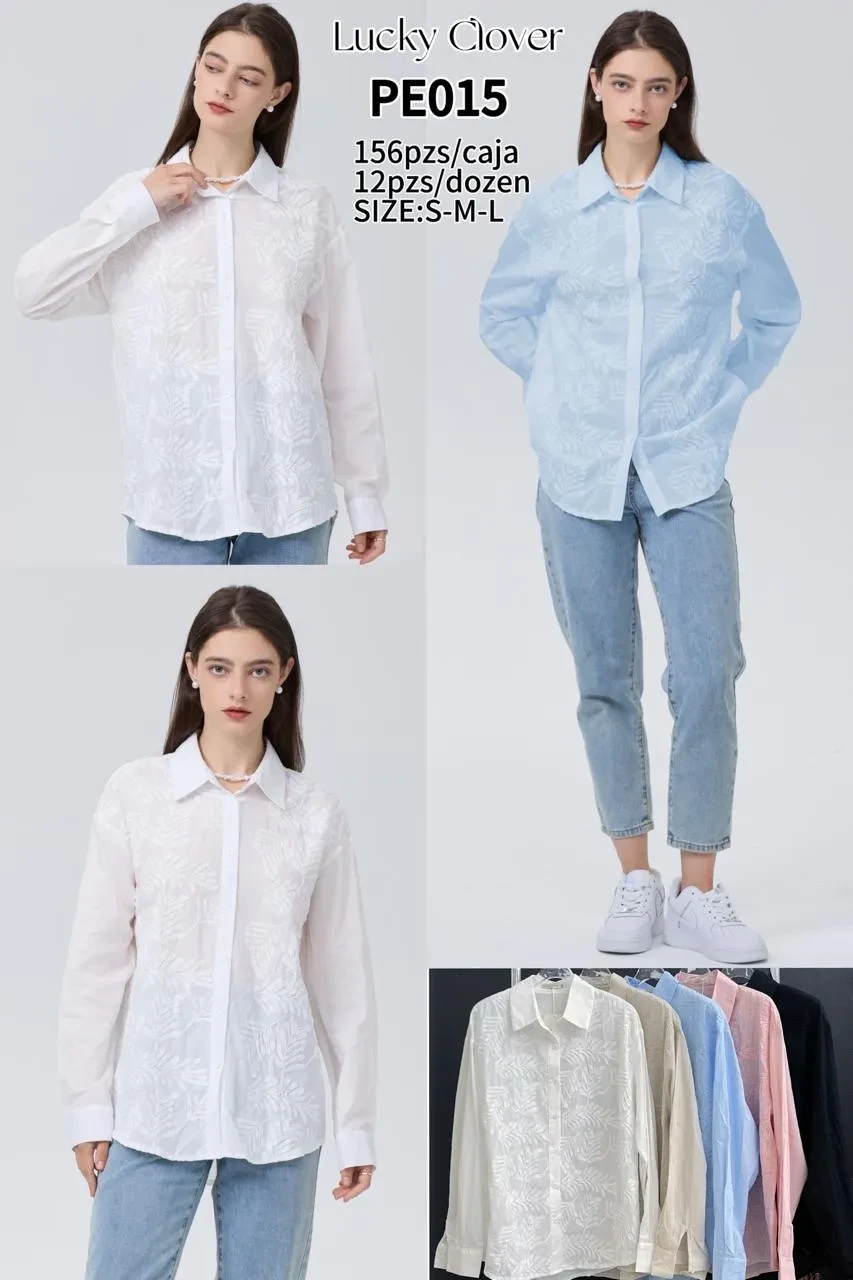 Blusa Casual Encaje-PE015