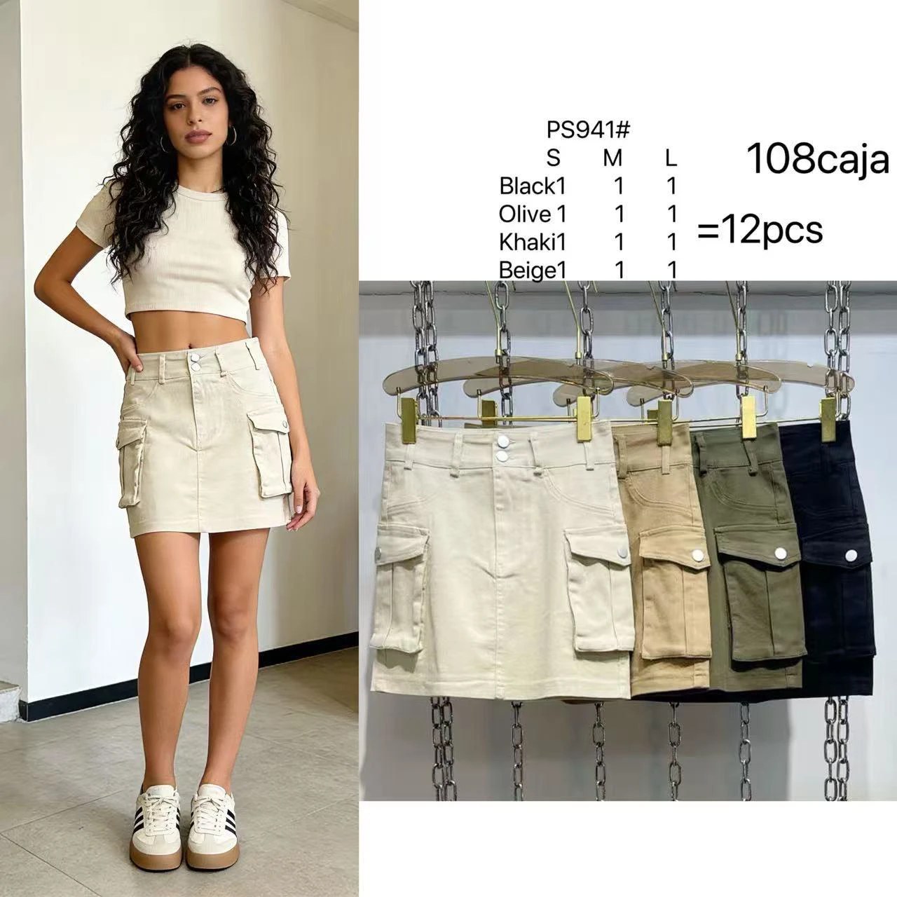 Mini Falda Cargo-PS941