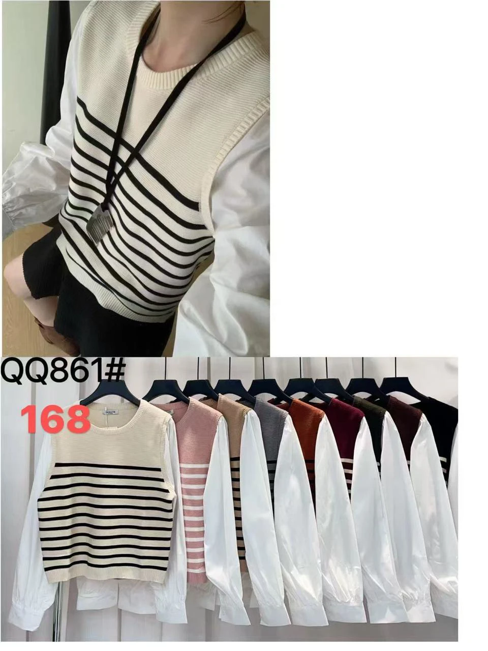 Blusa de chaleco-QQ861