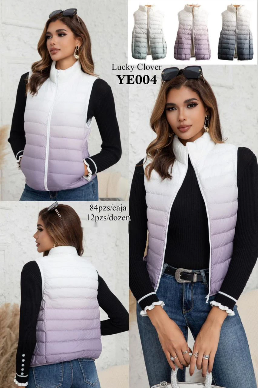 Chaleco Acolchado Degradado-YE004