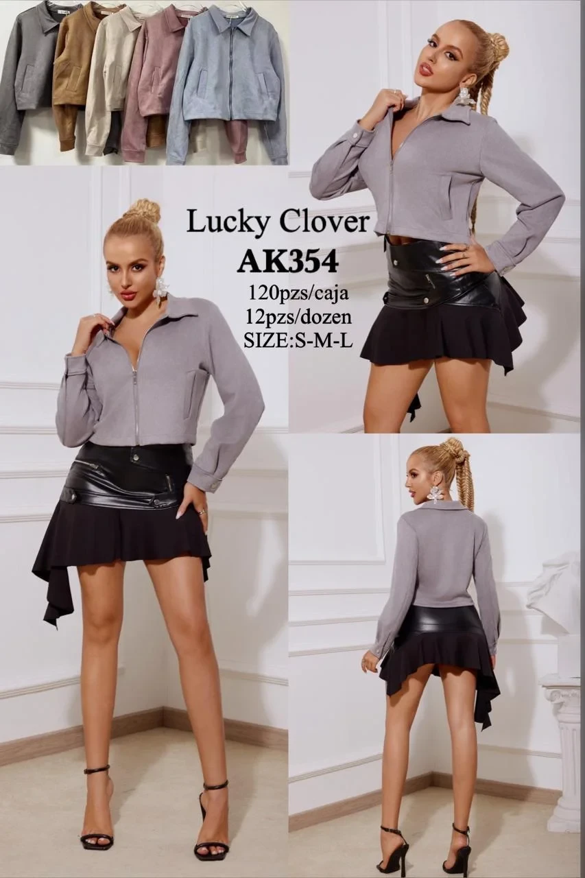 Chamarra corta de moda-AK354