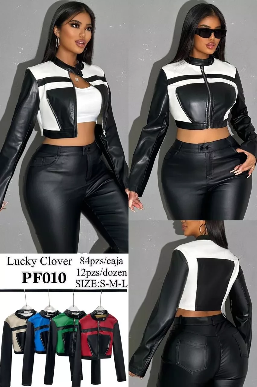 Chamarra crop-PF010