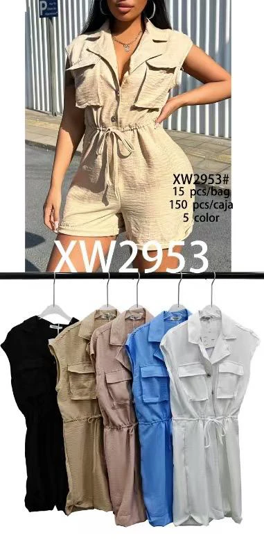 Jumper tipo camisa con cordón-XW2953