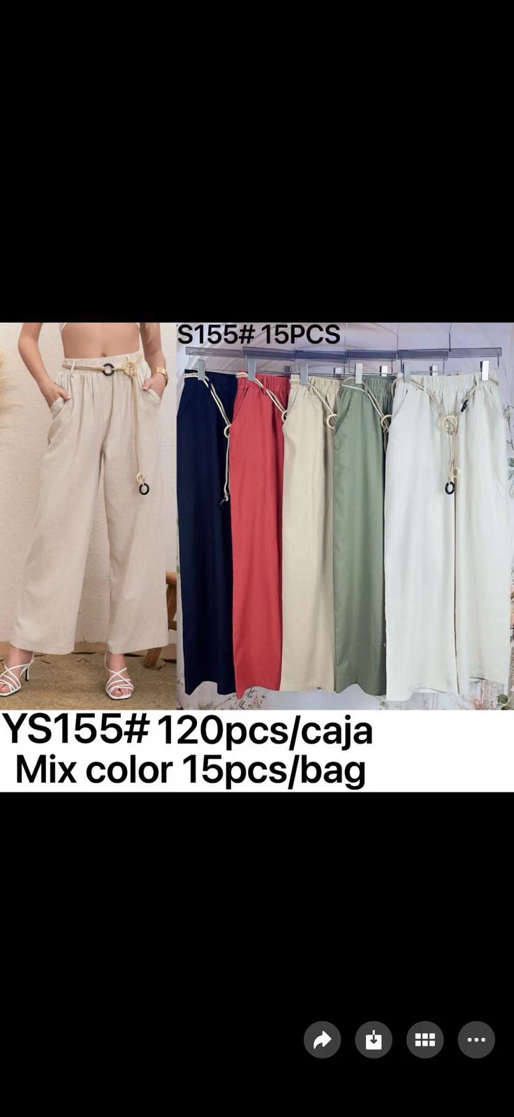 Pantalones palazzo para mujer-YS155