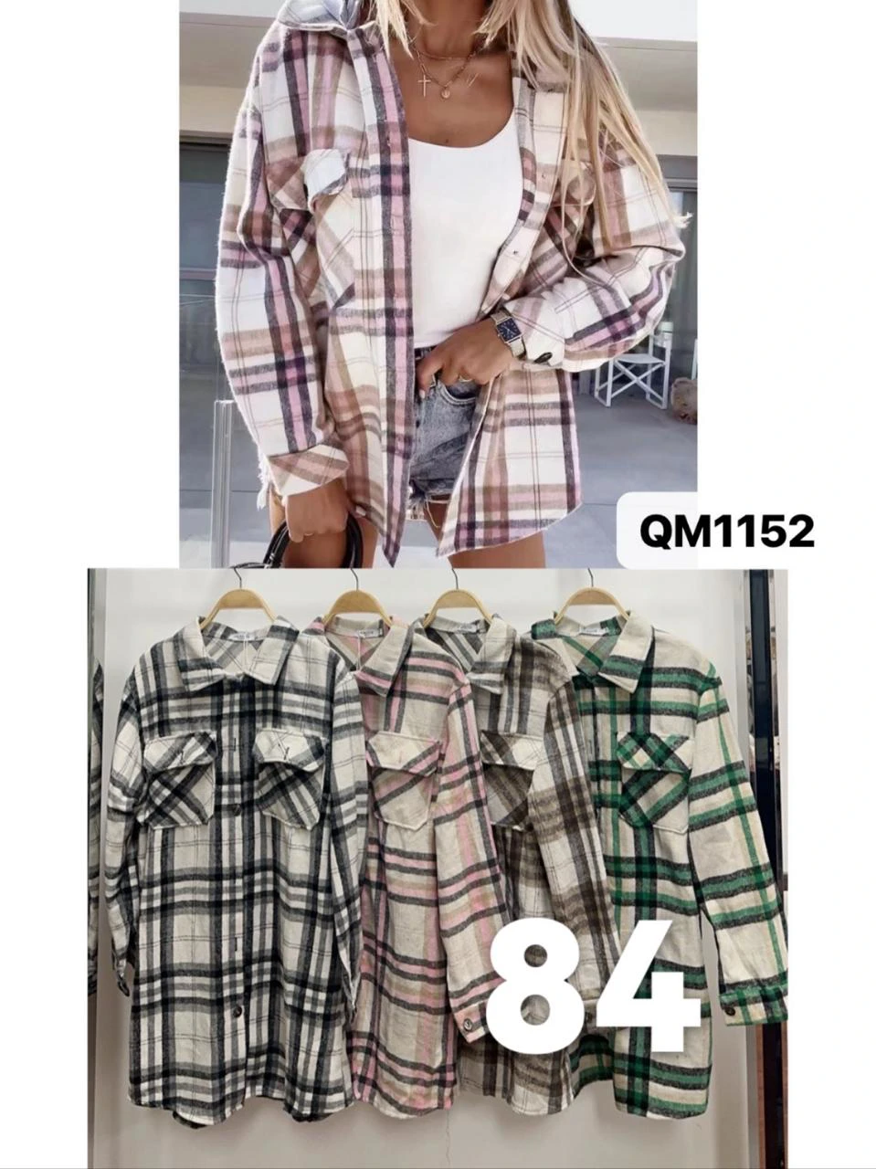 Camisa a cuadros-QM1152