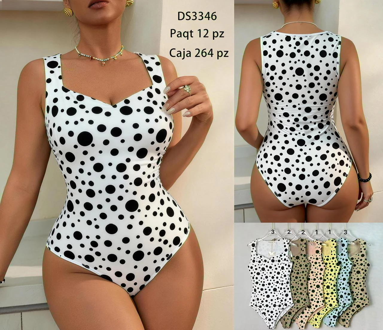 Body estampado de lunares-DS3346