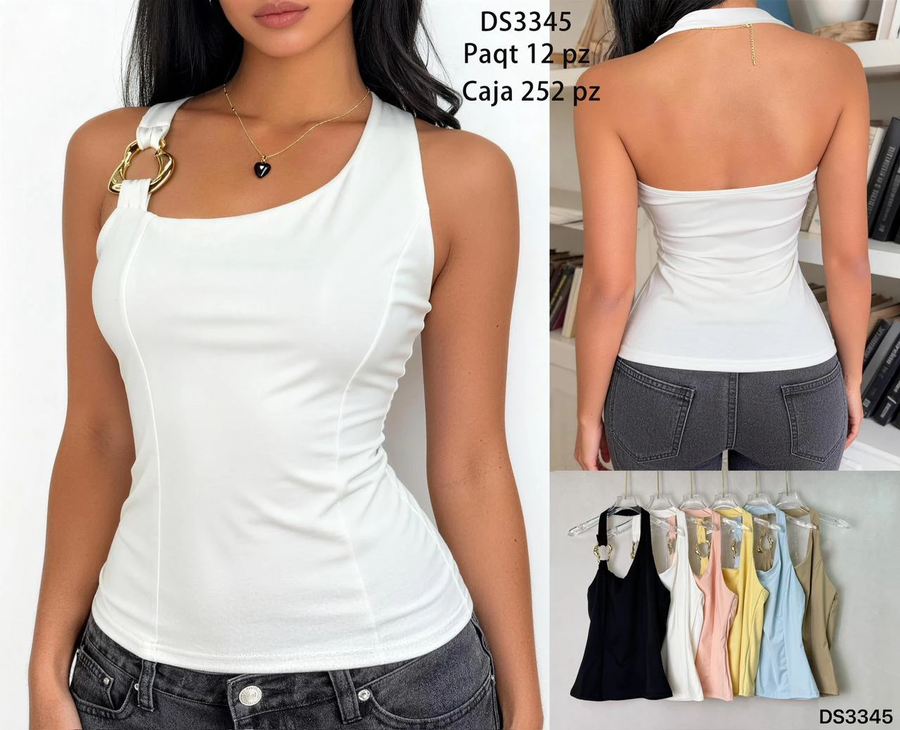 Body con detalle de aro-DS3345